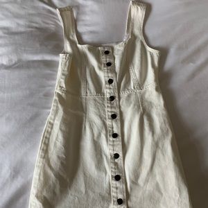 White Button Down Dress